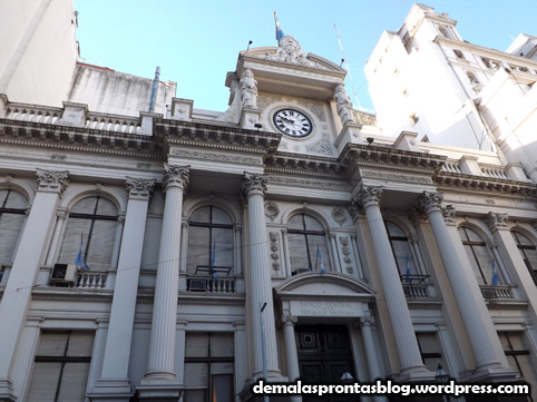A bela arquitetura do Microcentro de Buenos Aires.
